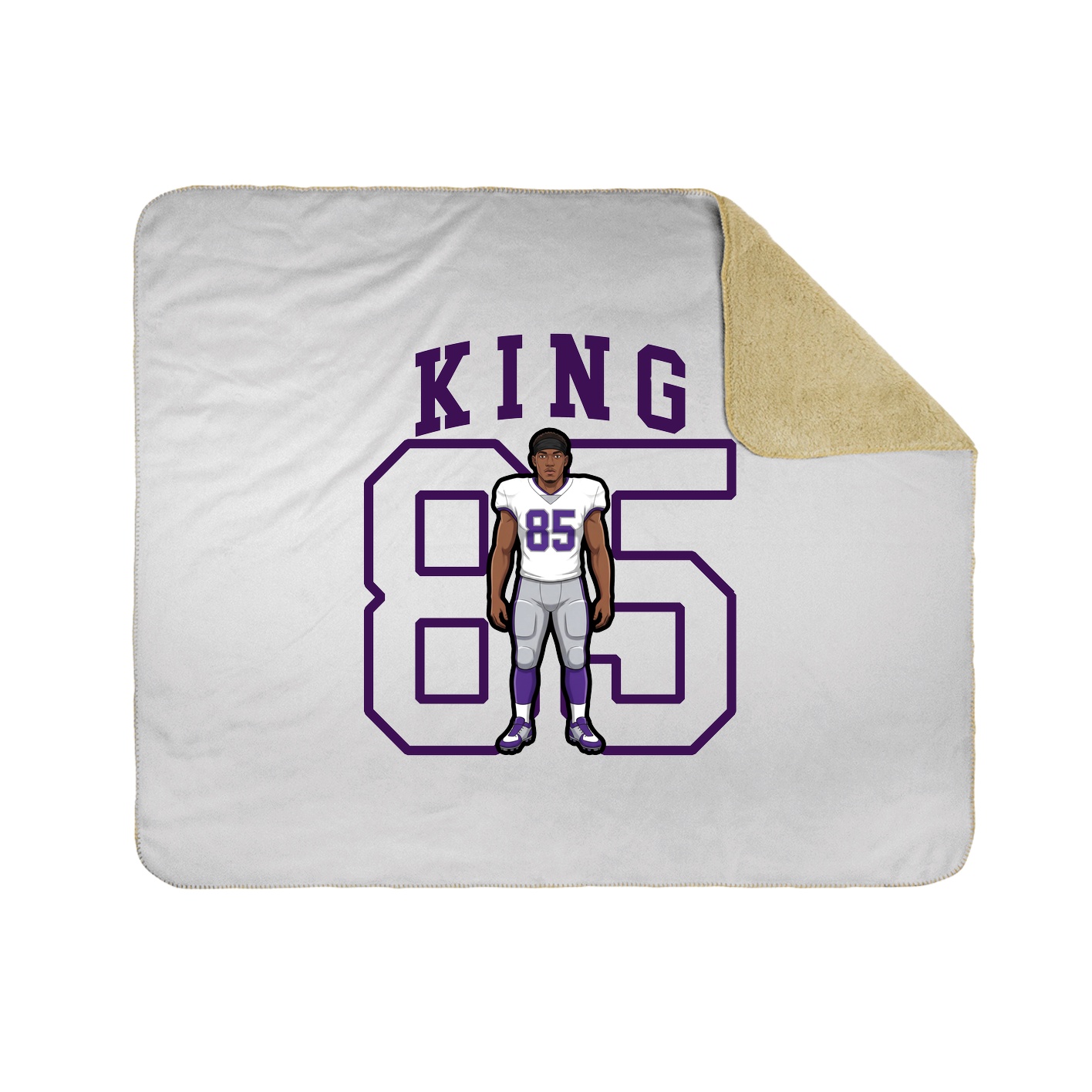 50x60 Sherpa Lined Throw Blanket