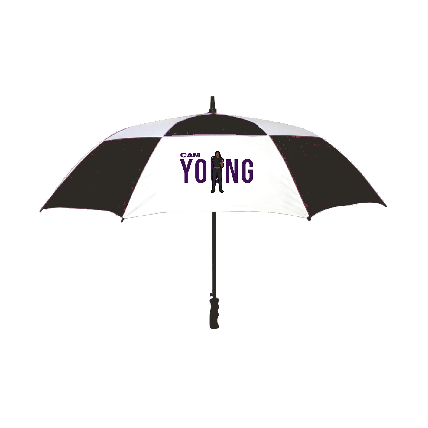 Golf Umbrella — Player Name in Black