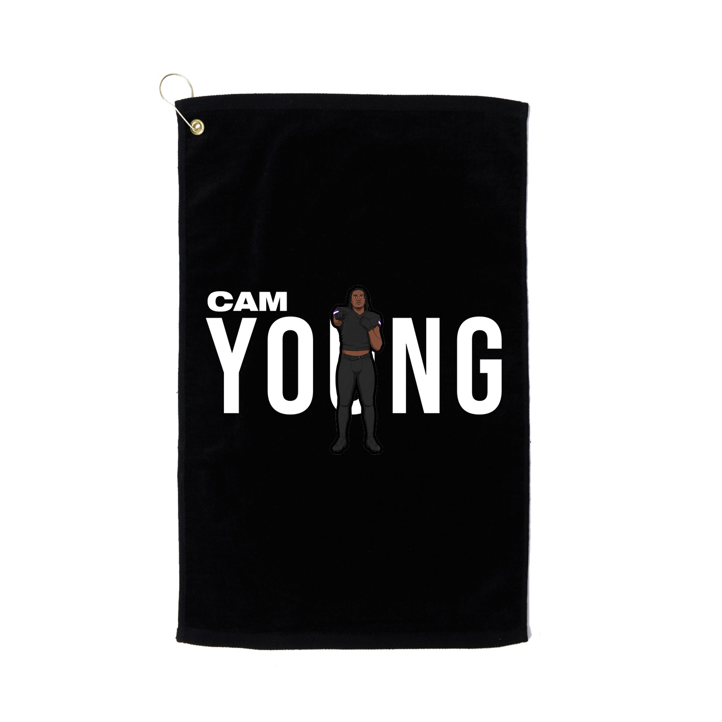 Golf Towel — Player Name in Black