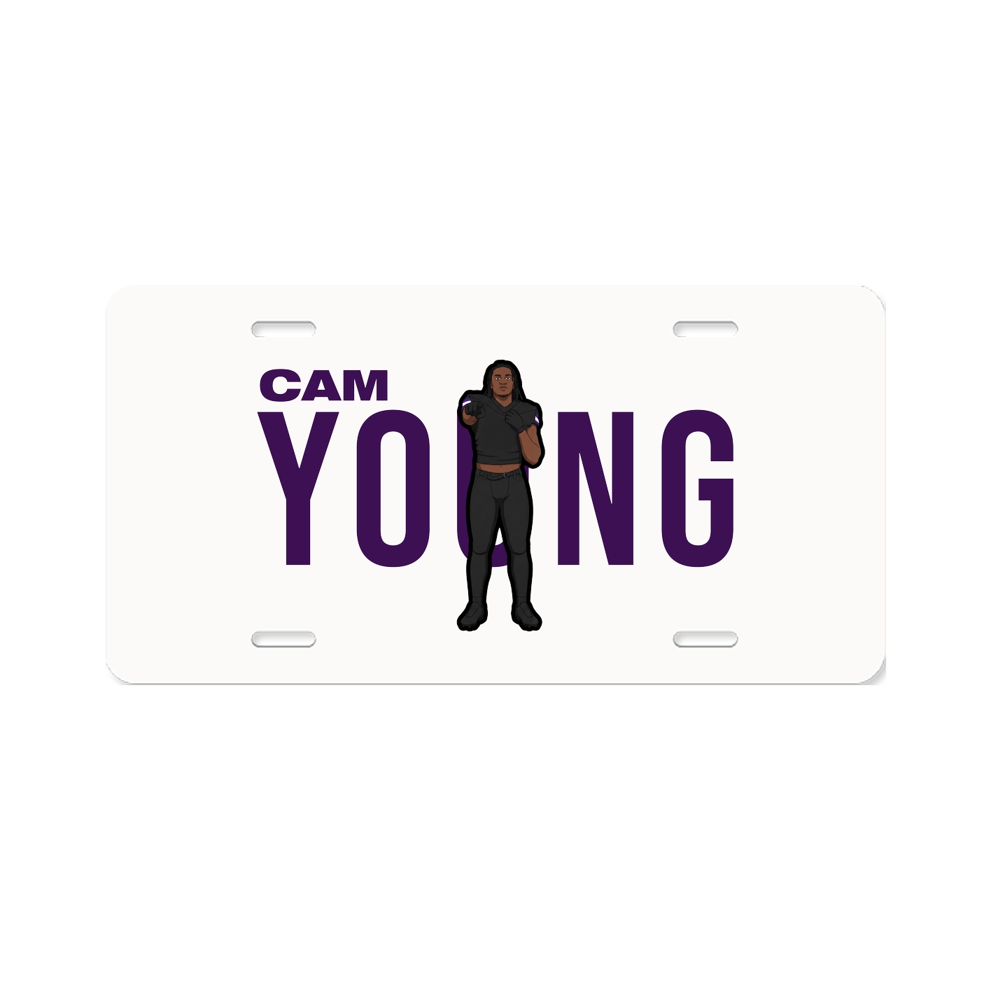 License Plate — Player Name in Classic