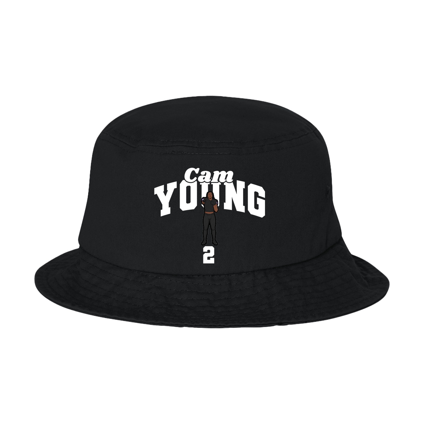 Bucket Cap — Signature Arch in Black