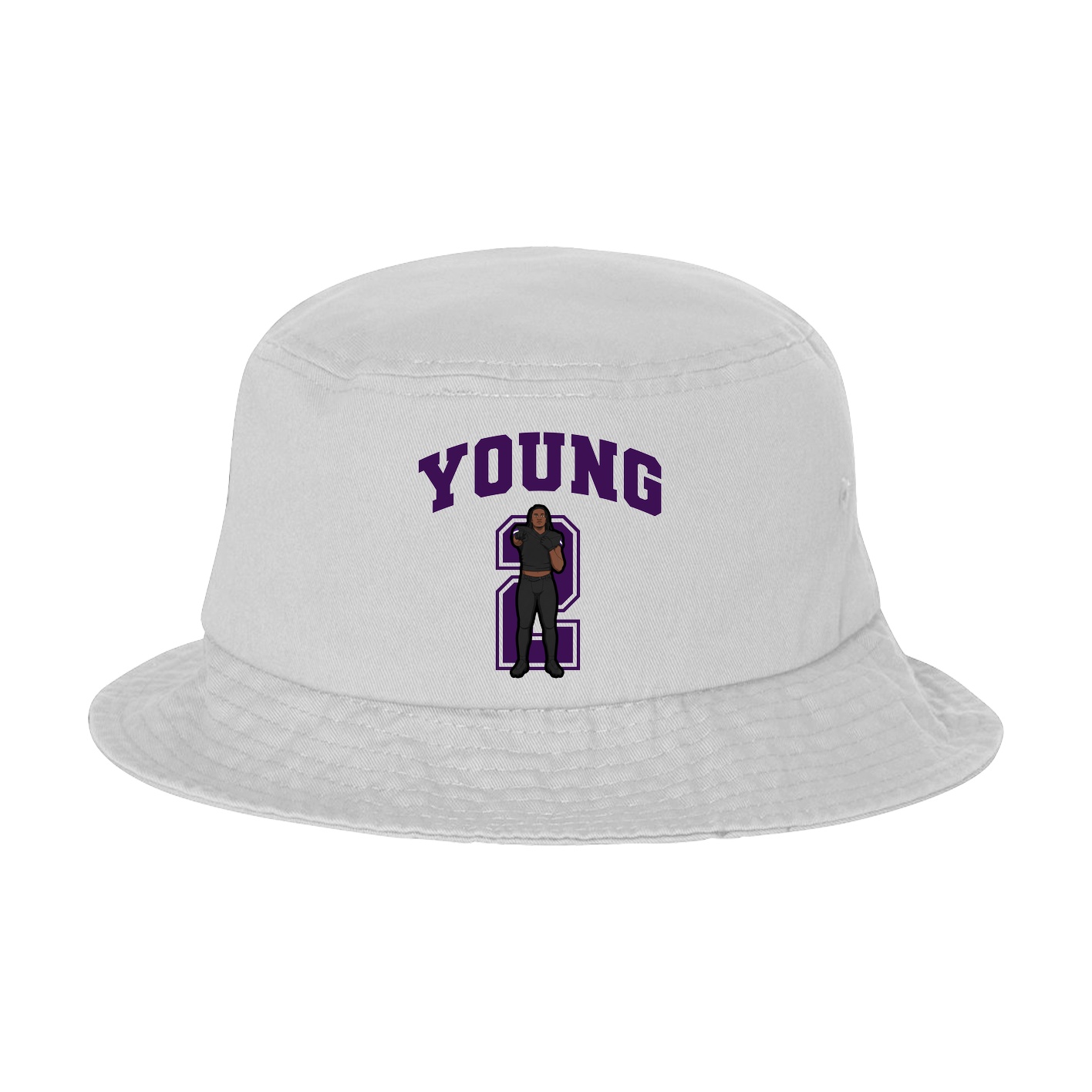 Bucket Cap — Number in White