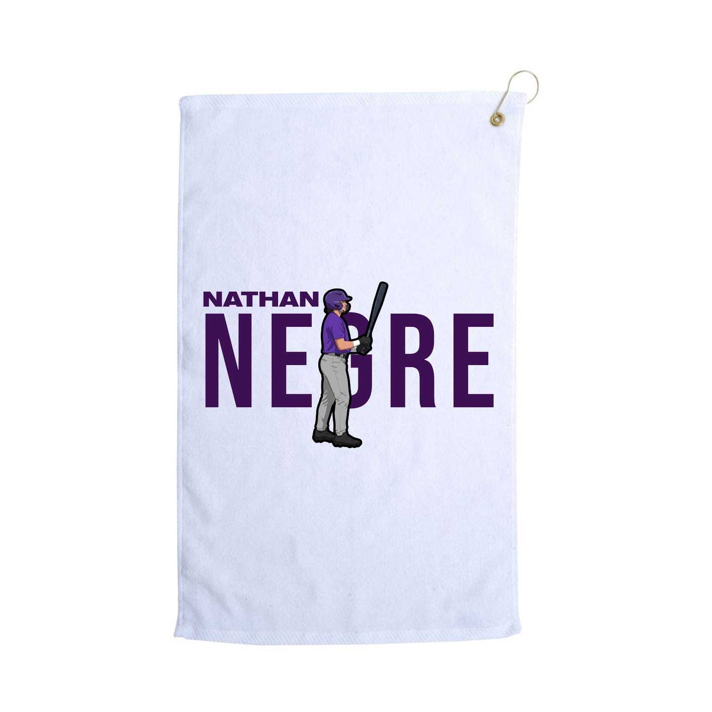 Golf Towel — Player Name in White
