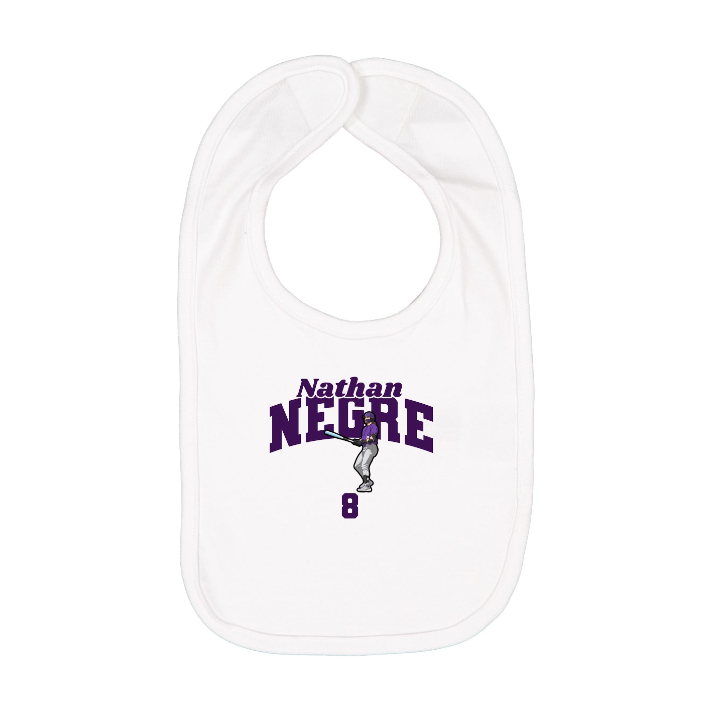 Infant Bib — Signature Arch in White