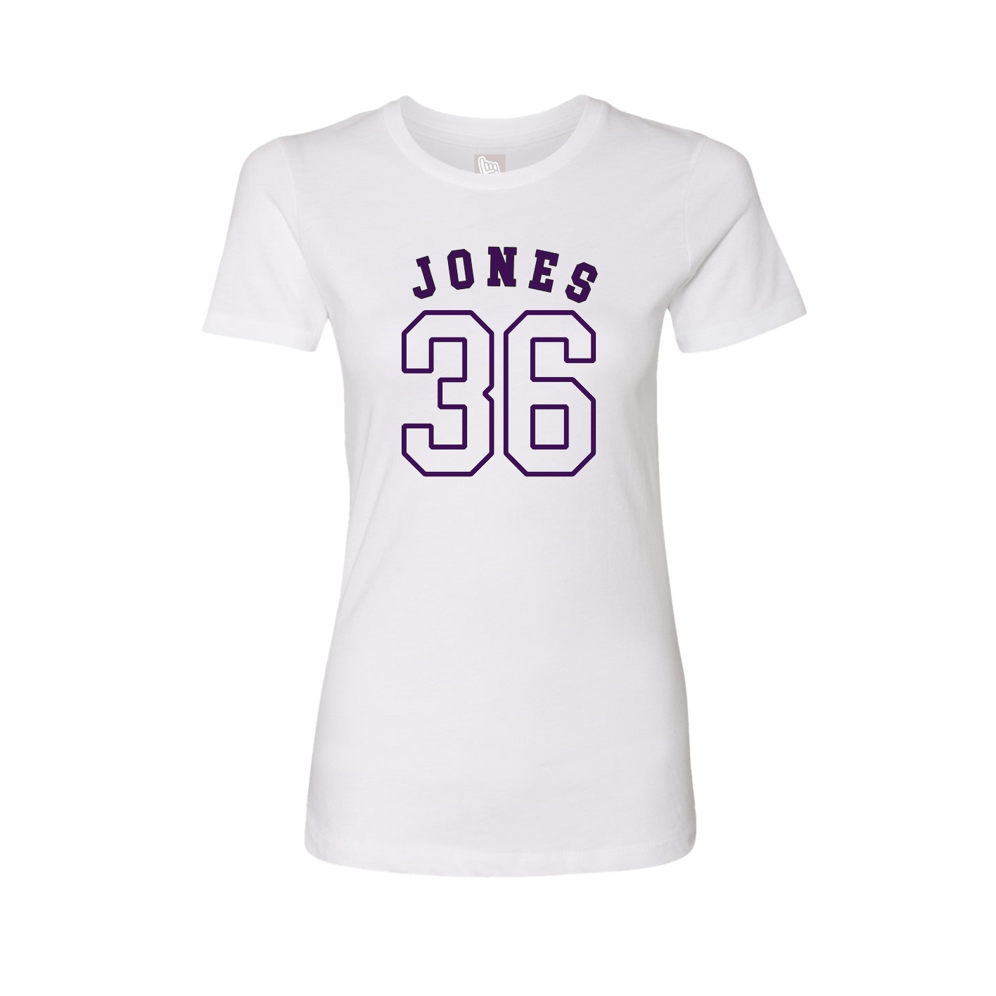 Fitted Women's Tee — Shirsey Arch in White
