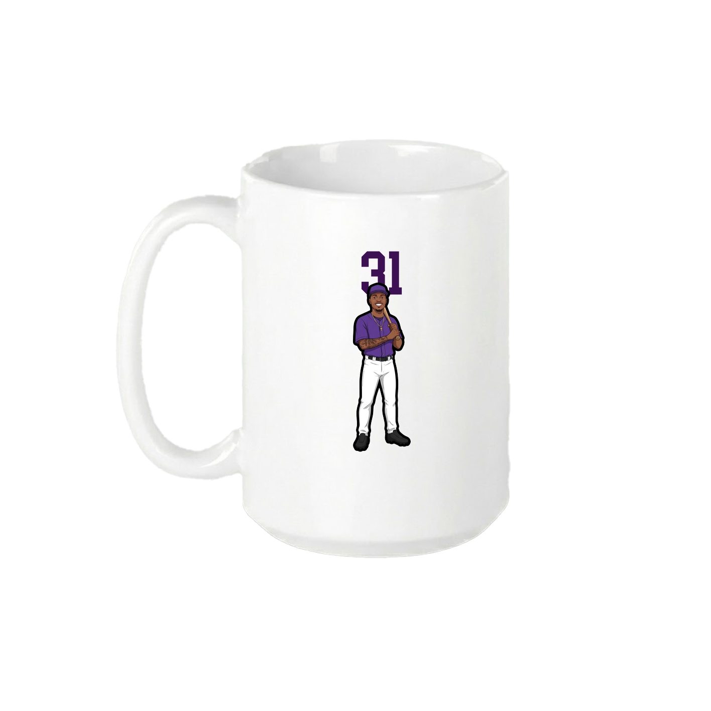 15oz Coffee Mug — Number Top in White