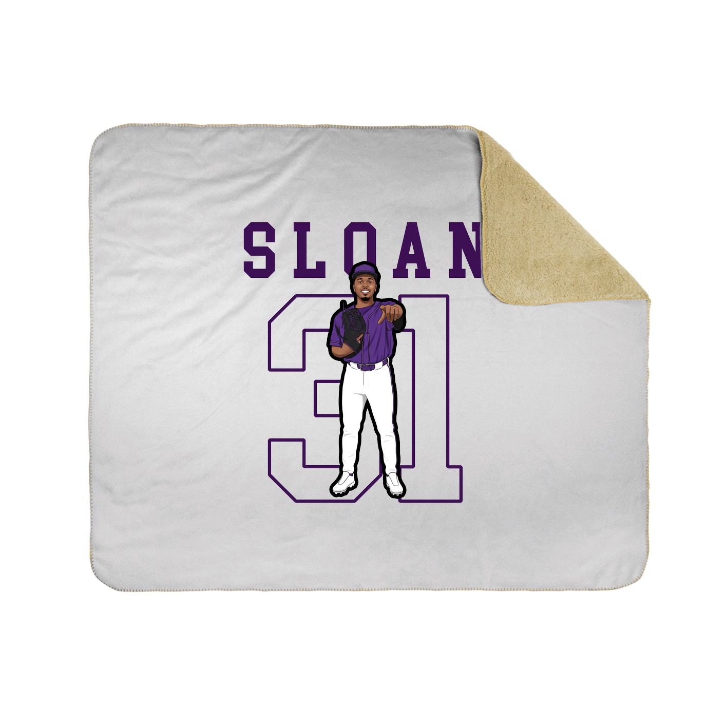 Throw Blanket — Shirsey in White