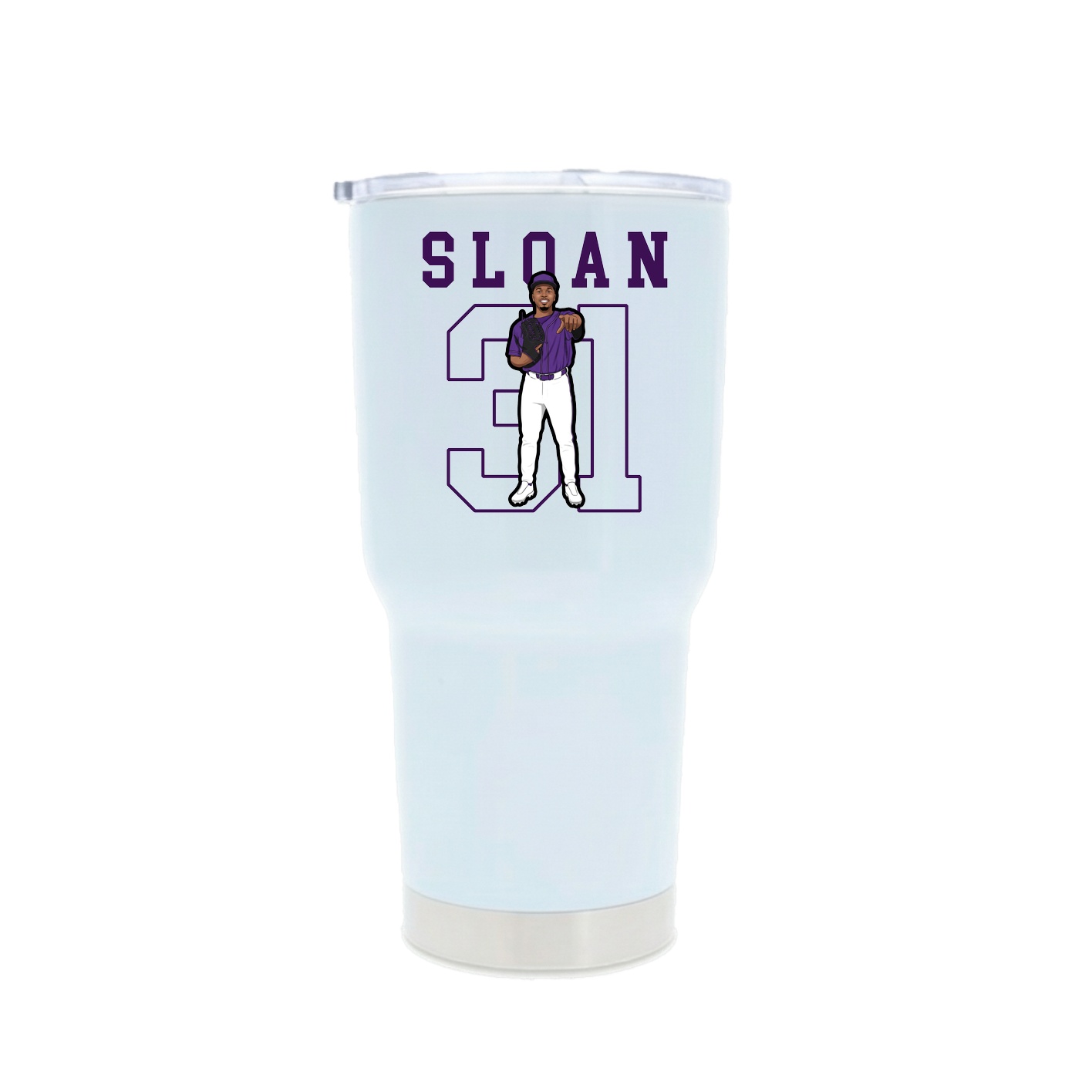 30oz Stainless Steel Tumbler — Shirsey in White