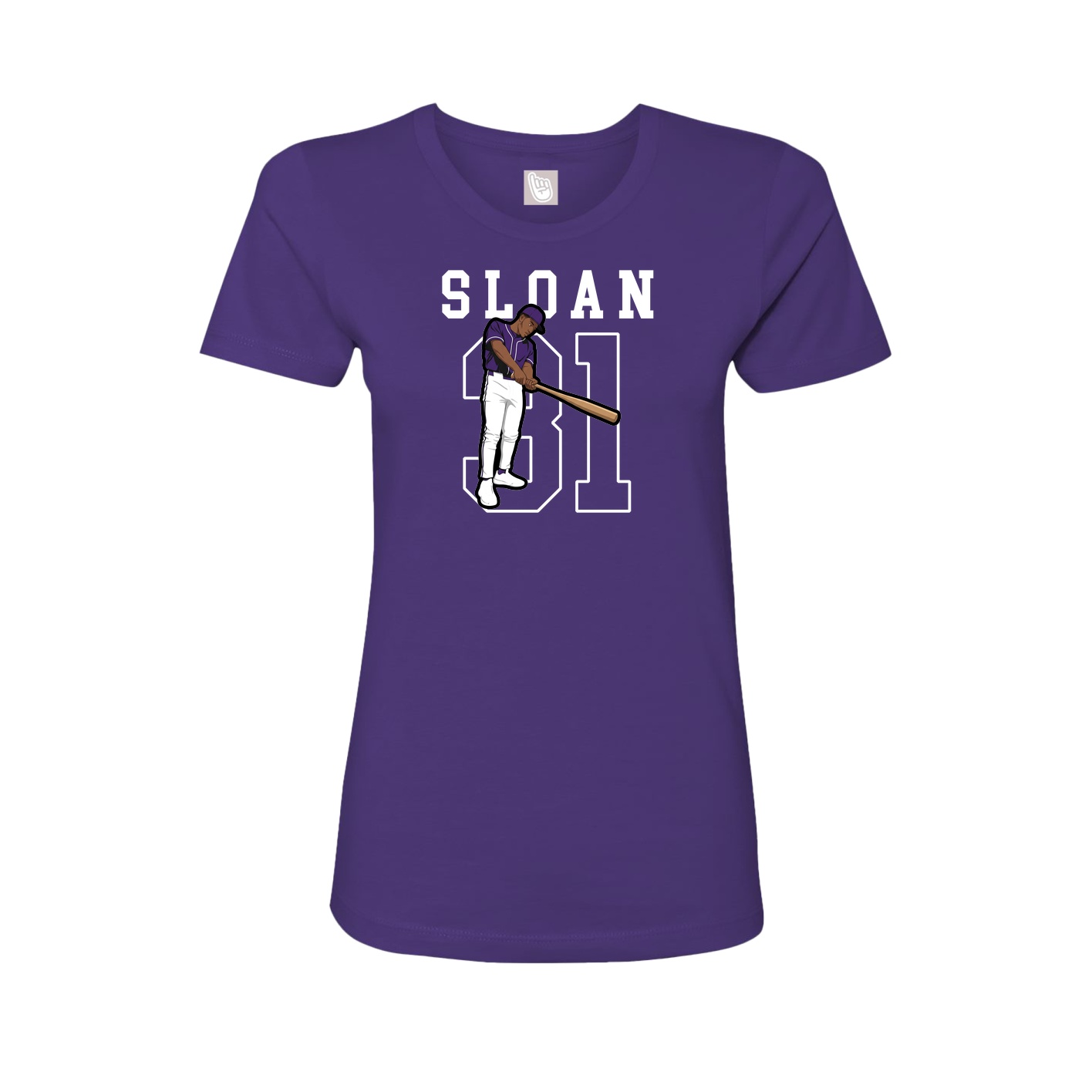 Fitted Women's Tee — Shirsey in Purple