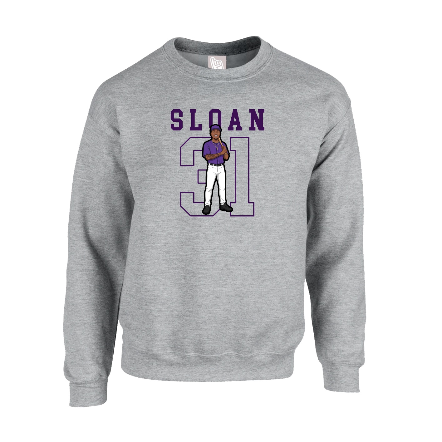 Fleece Crew — Shirsey in Grey