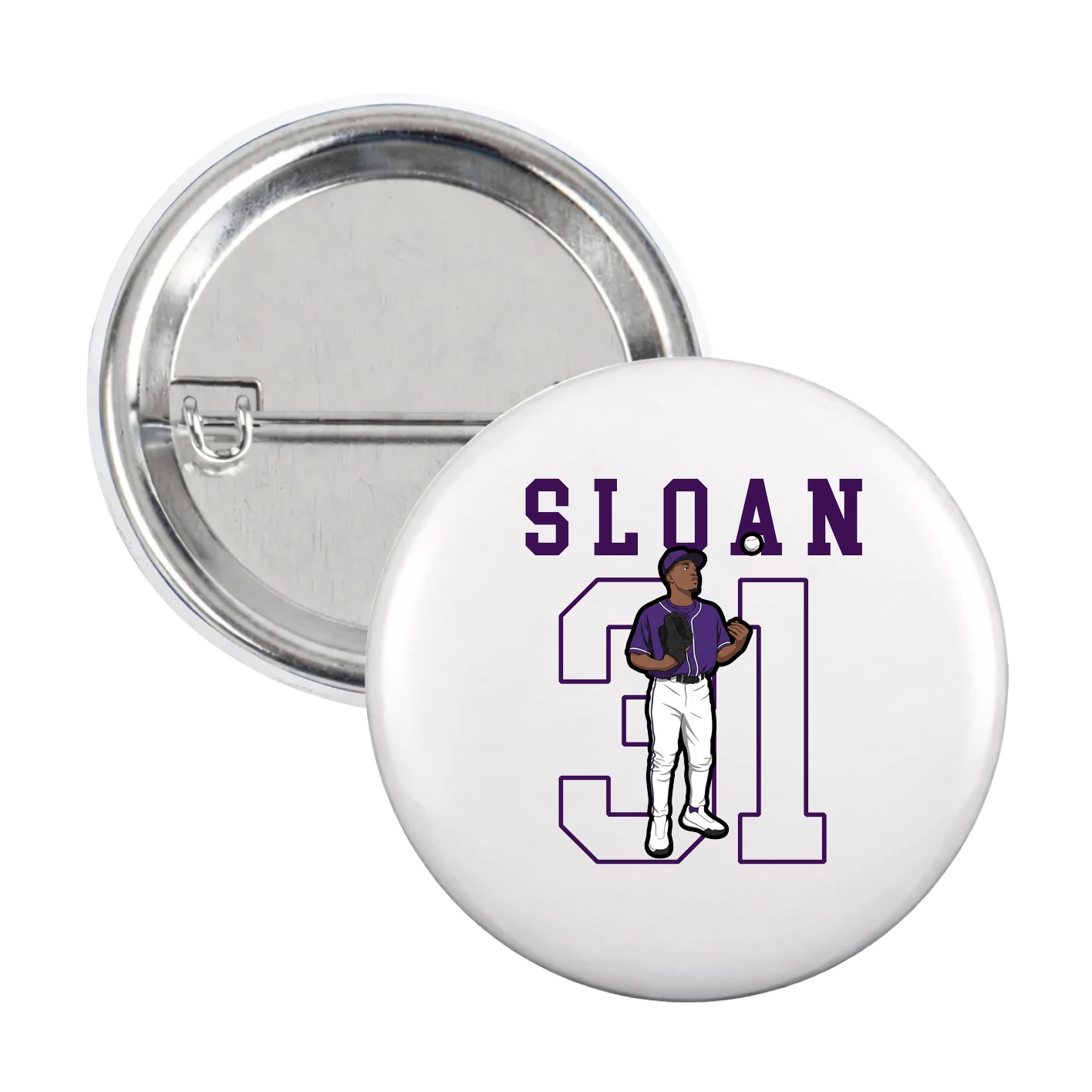 Game Day Button — Shirsey in White