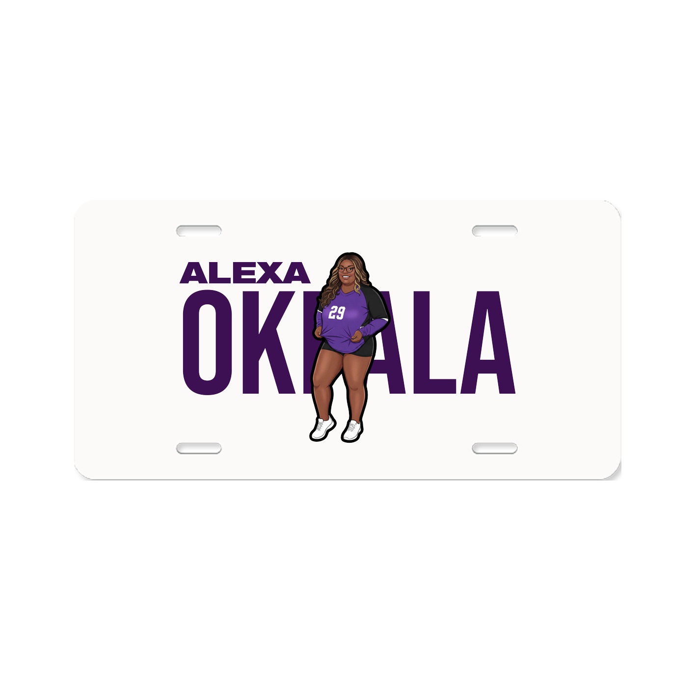 License Plate — Player Name in Classic