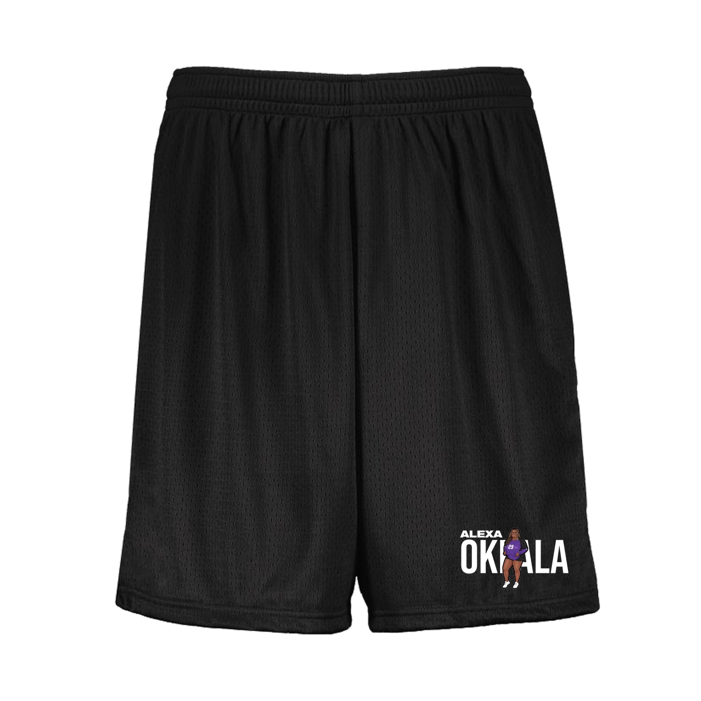 Shorts — Player Name in Black