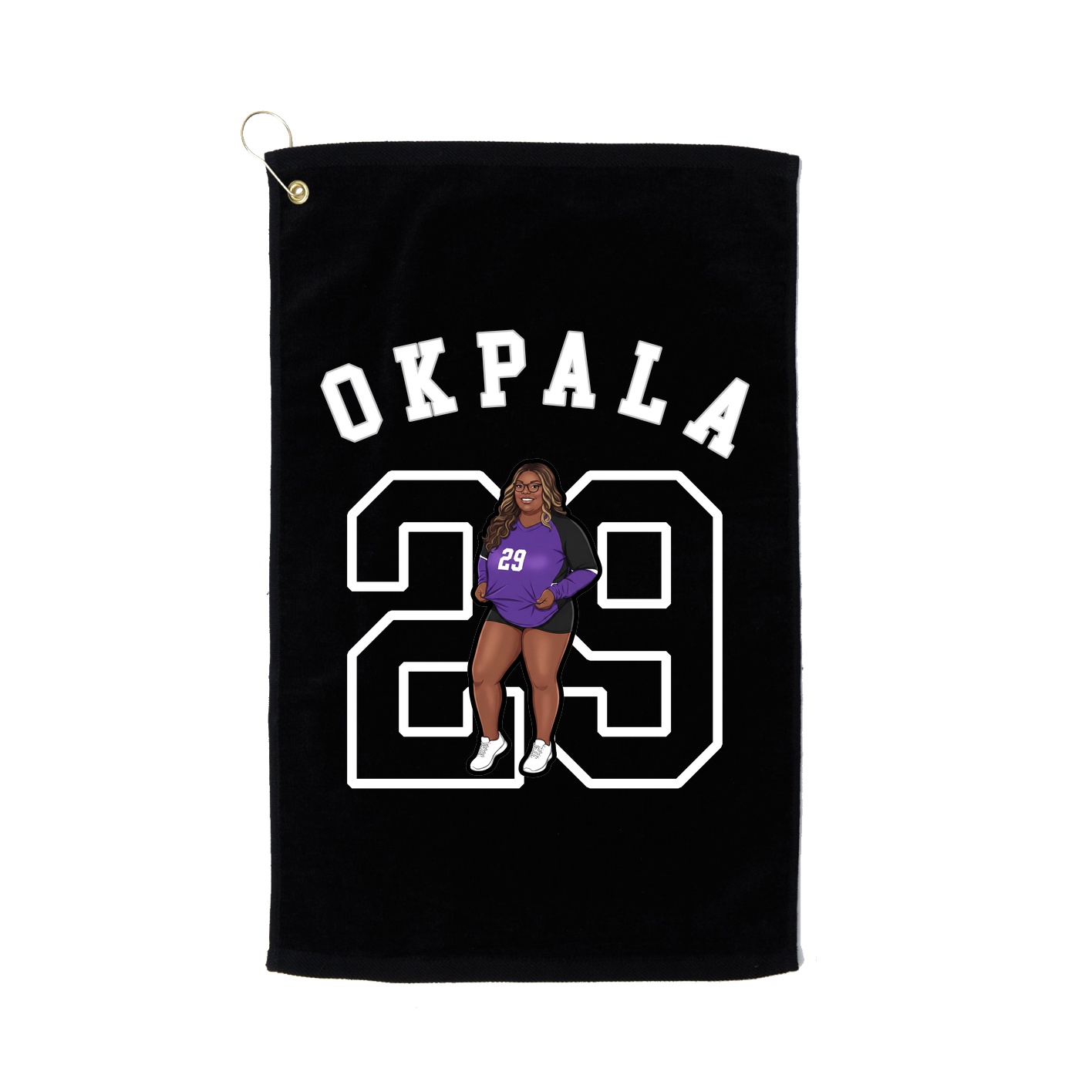 Golf Towel — Shirsey Arch in Black