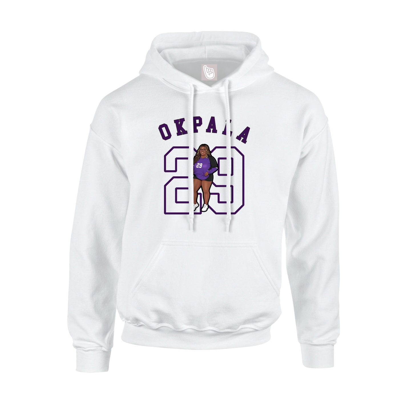 Hoodie — Shirsey Arch in White