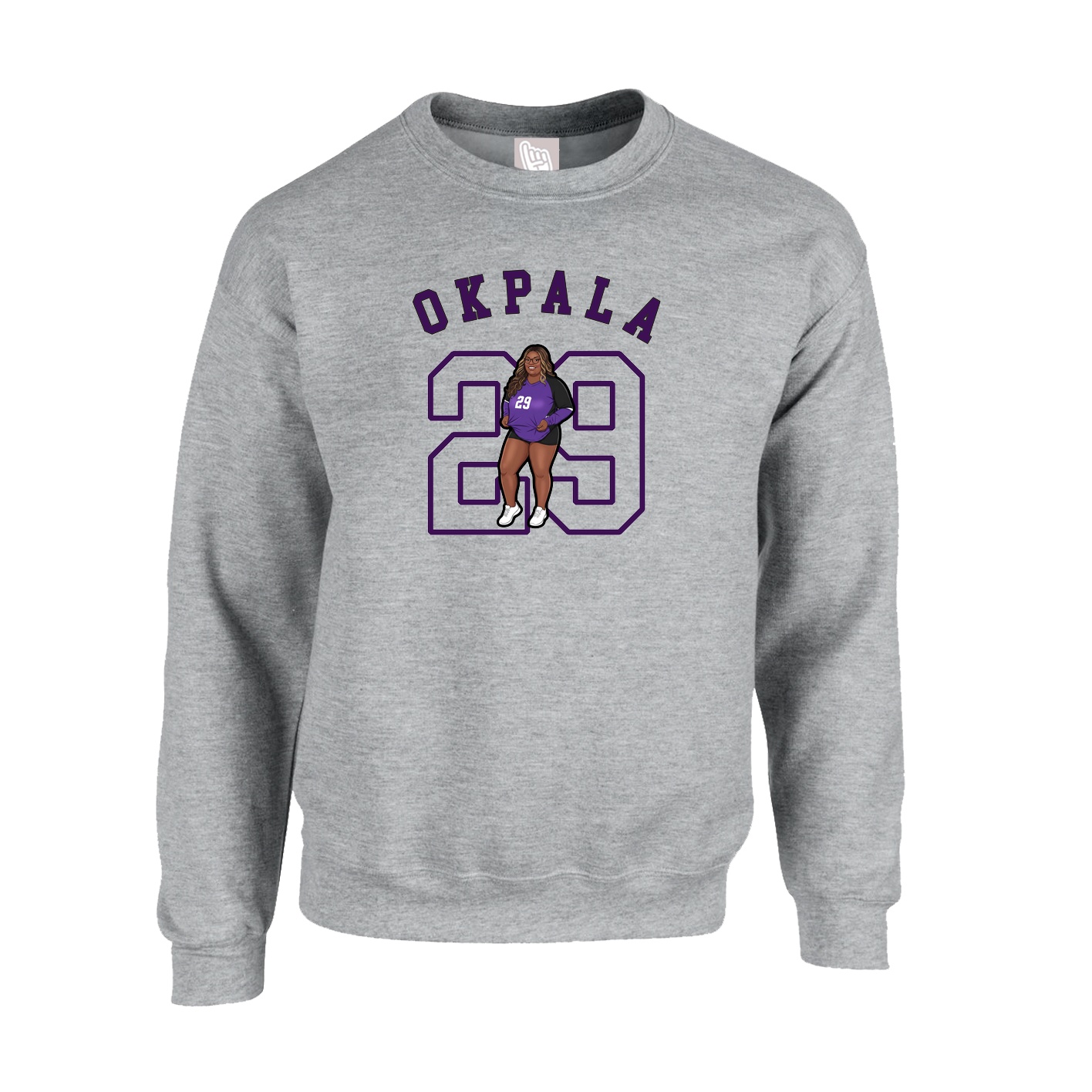 Fleece Crew — Shirsey Arch in Grey