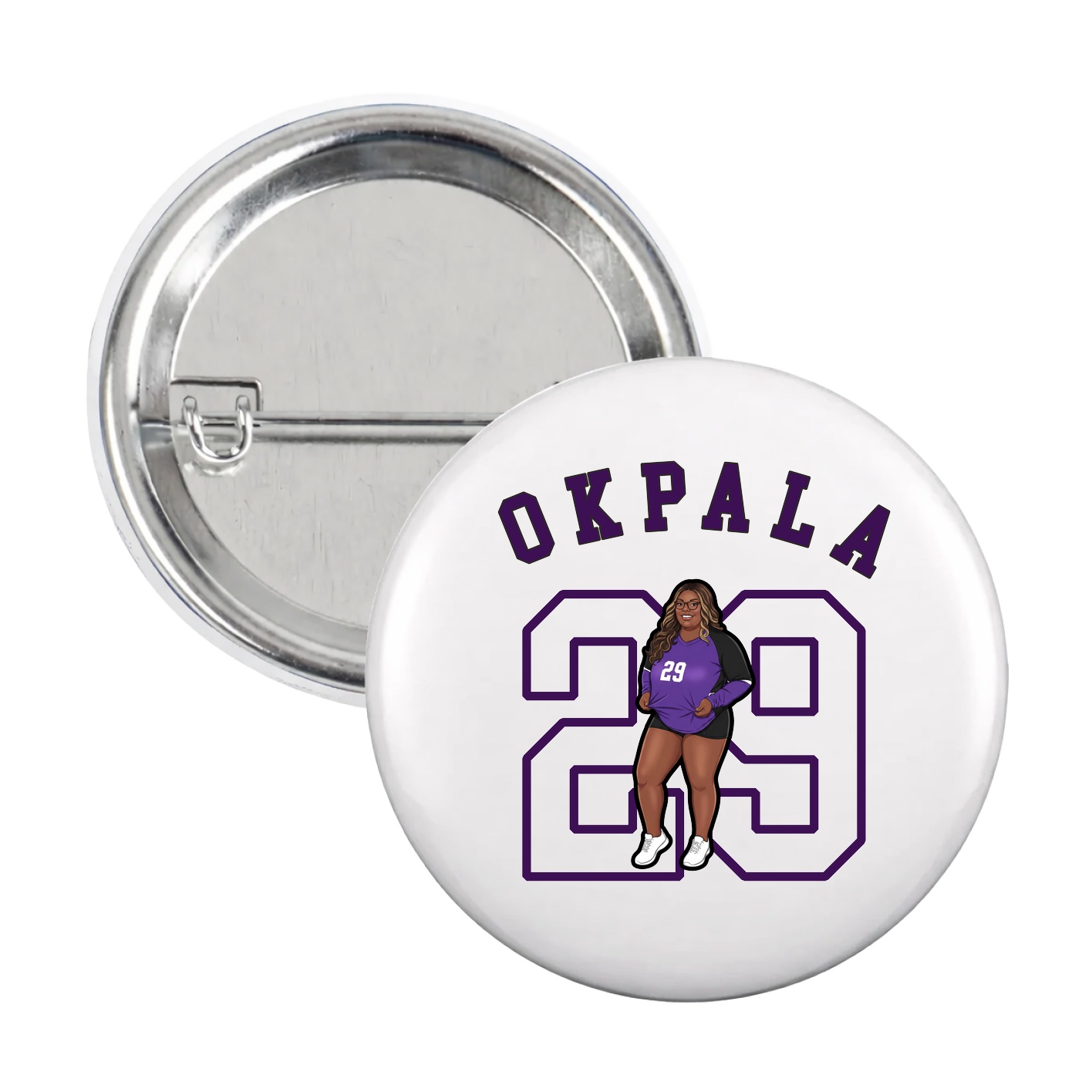 Game Day Button — Shirsey Arch in White