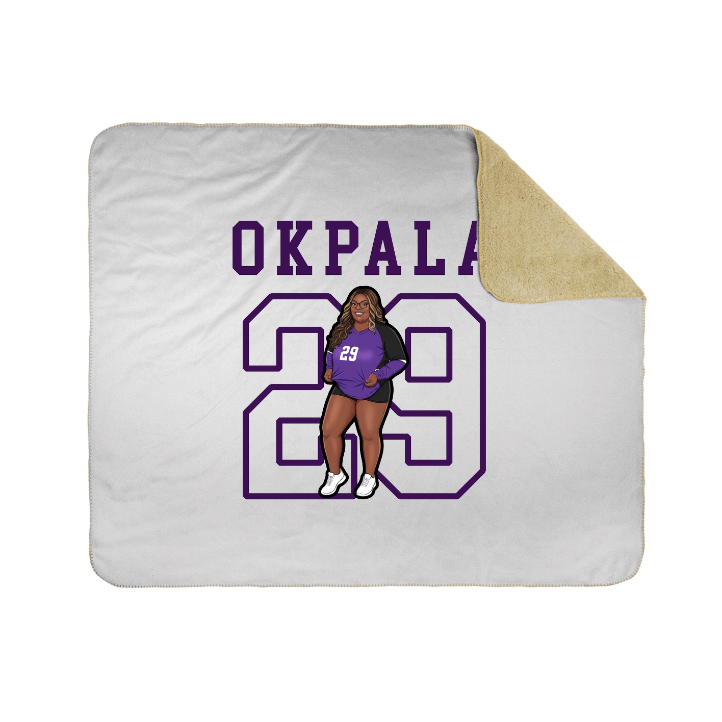 Throw Blanket — Shirsey in White