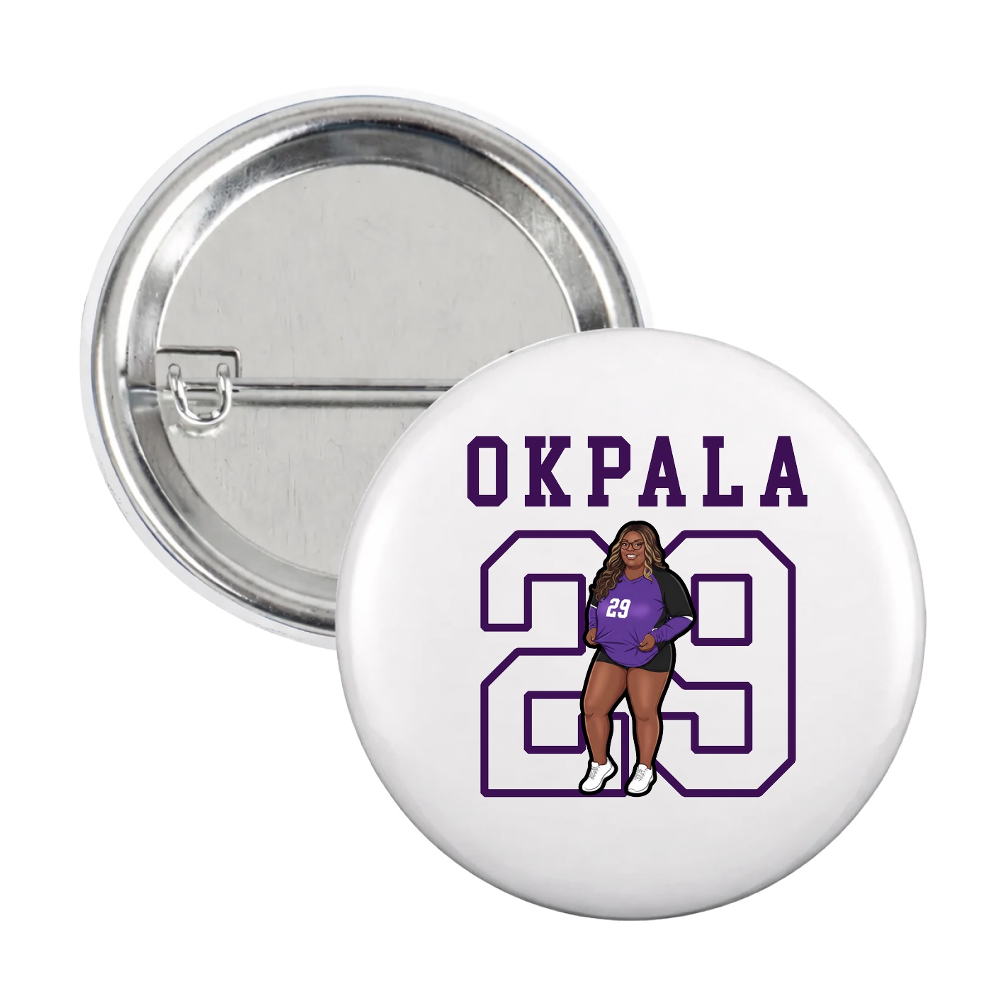 Game Day Button — Shirsey in White