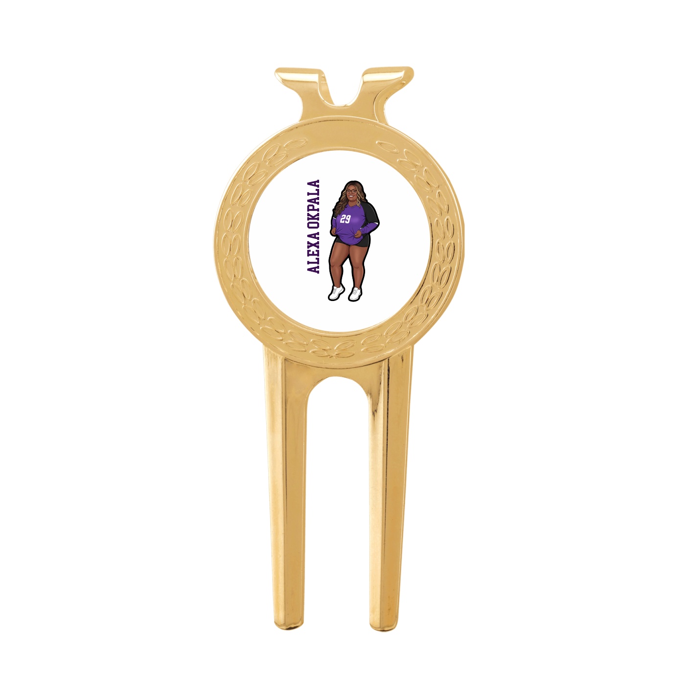 Divot Tool with Ball Marker — Name Vertical in Classic