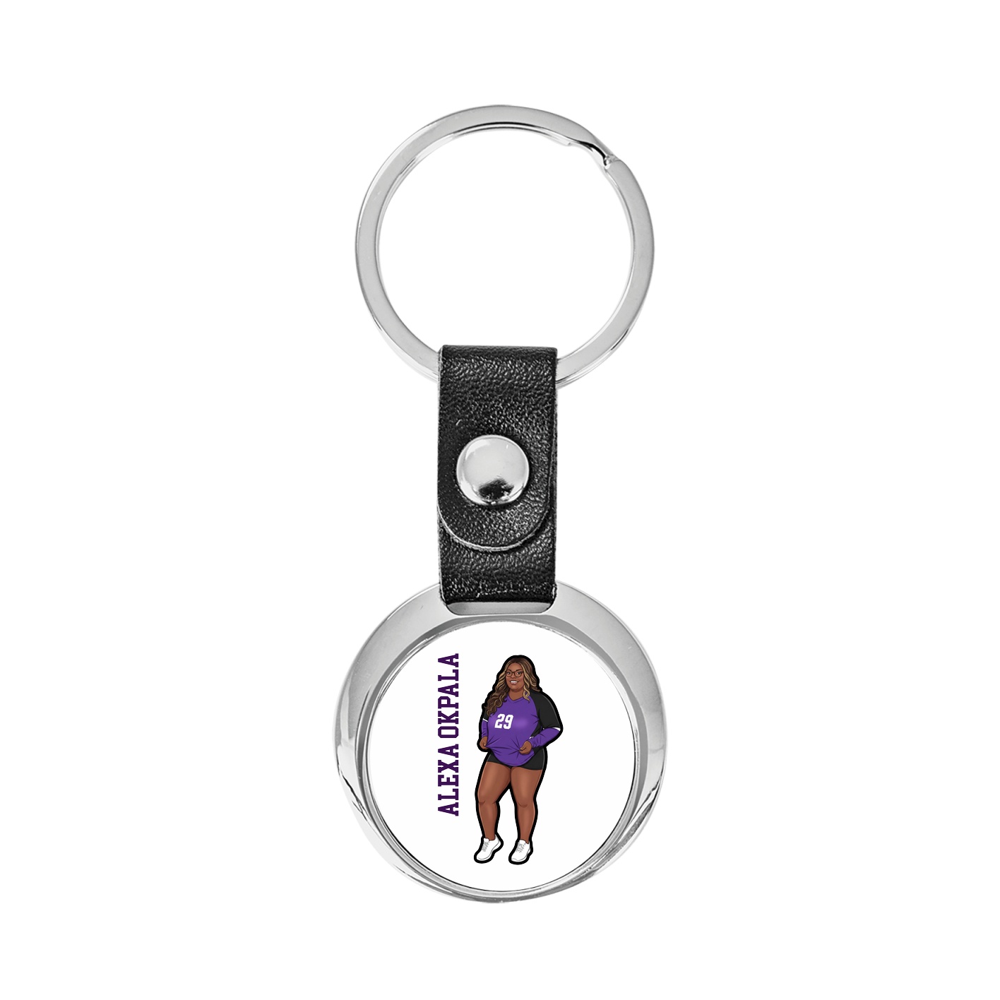 Key Chain — Name Vertical in Classic