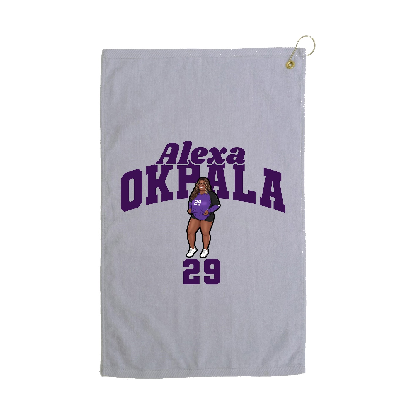 Golf Towel — Signature Arch in Grey