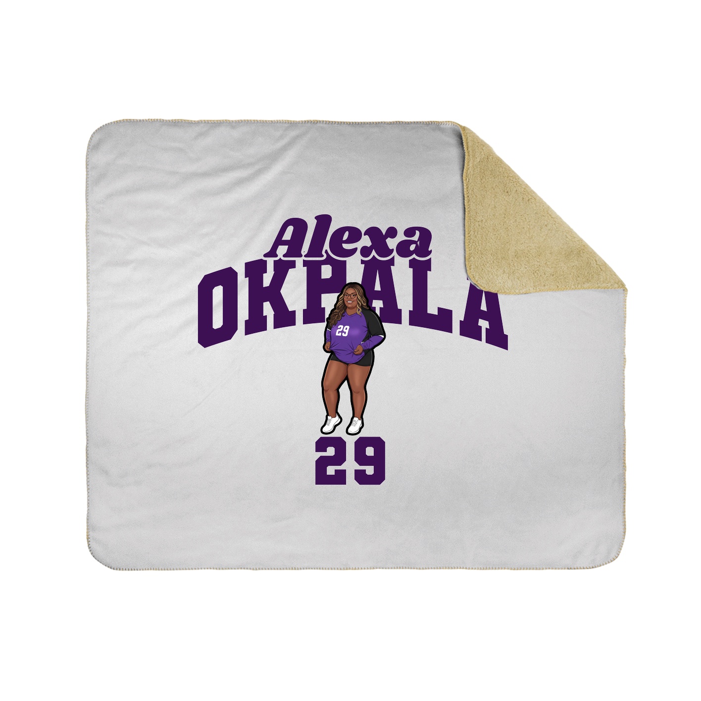 Throw Blanket — Signature Arch in White