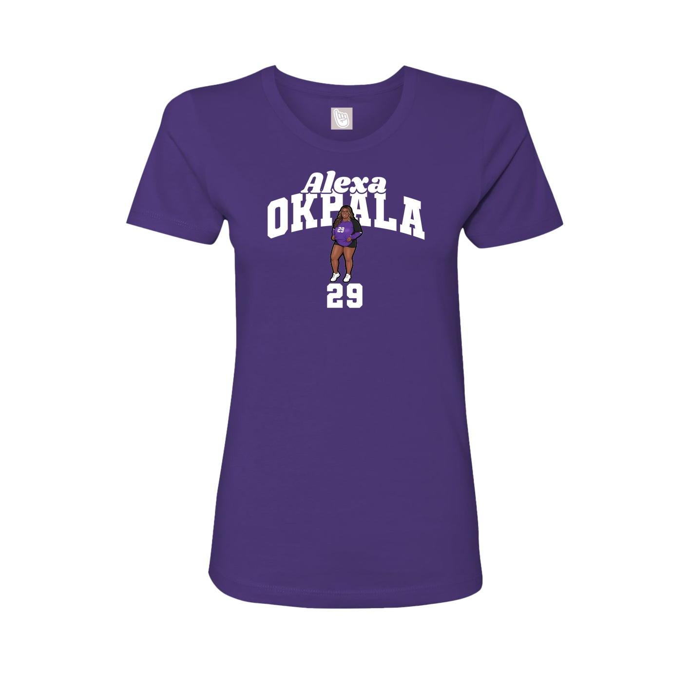 Womens Tee — Signature Arch in Purple