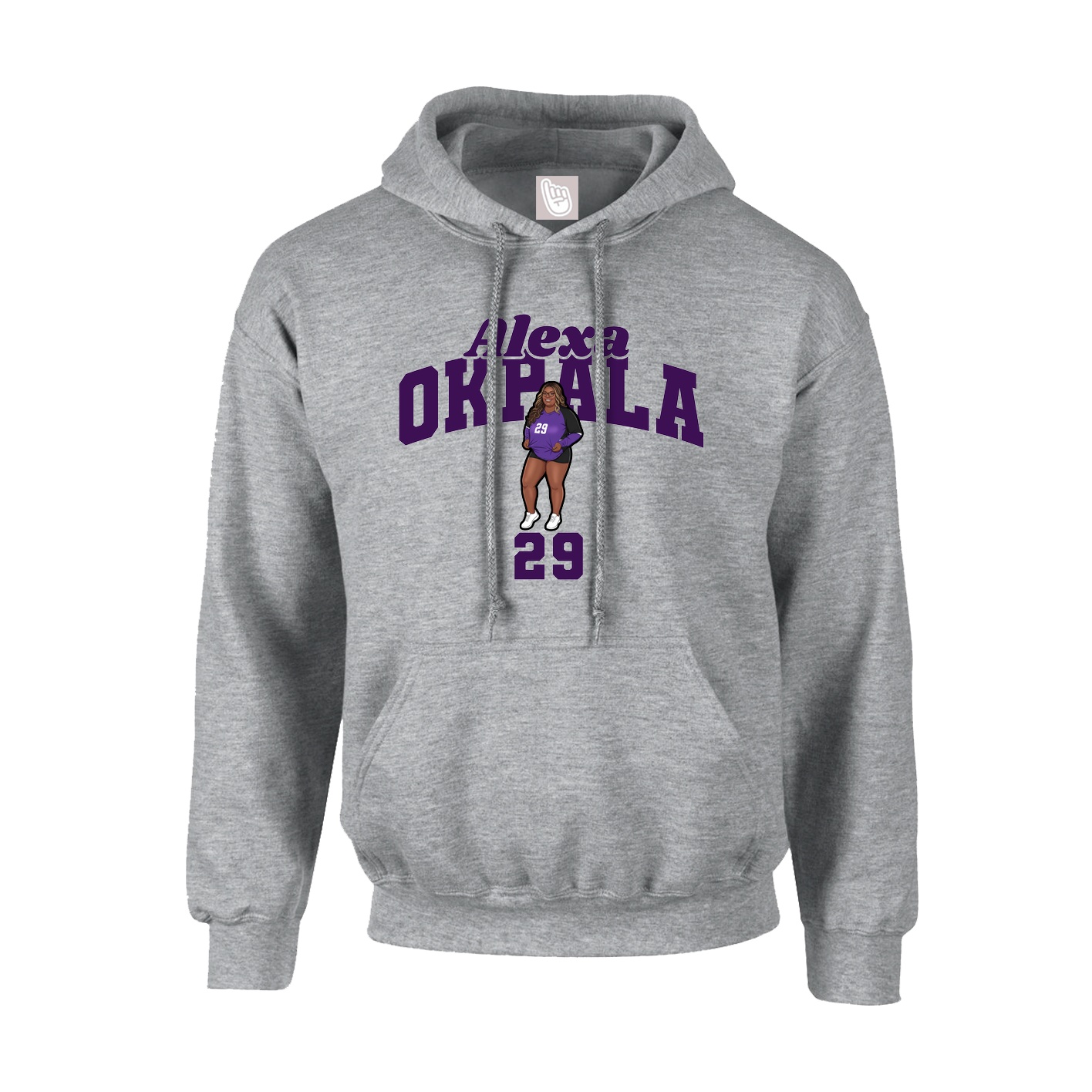 Hoodie — Signature Arch in Grey