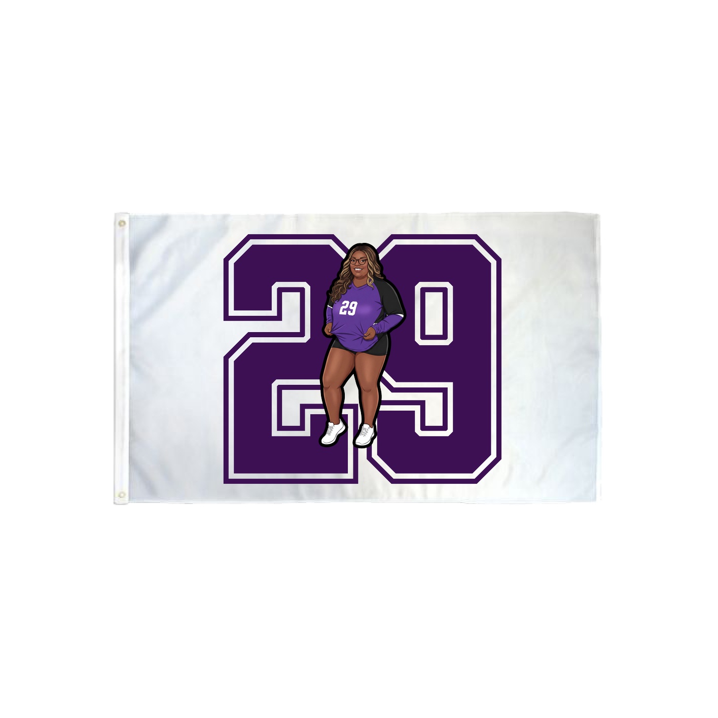 3x5 Flag — Number in Classic