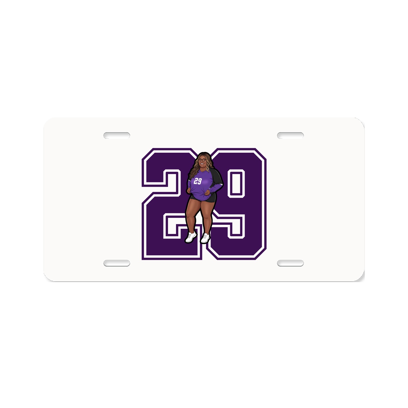 License Plate — Number in Classic