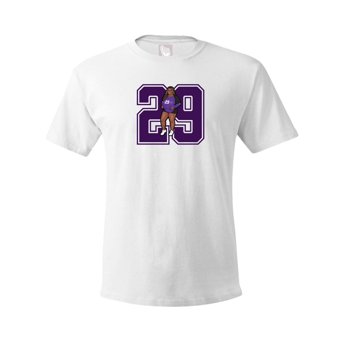 Tee — Number in White
