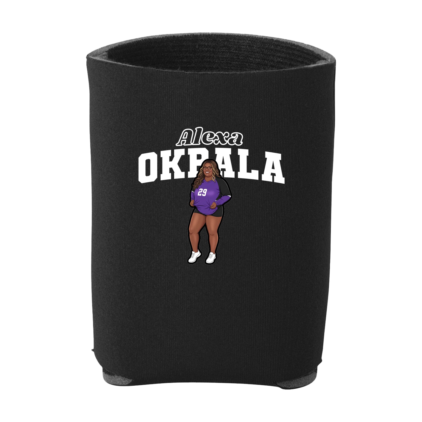 Can Holder — Name Arch in Black