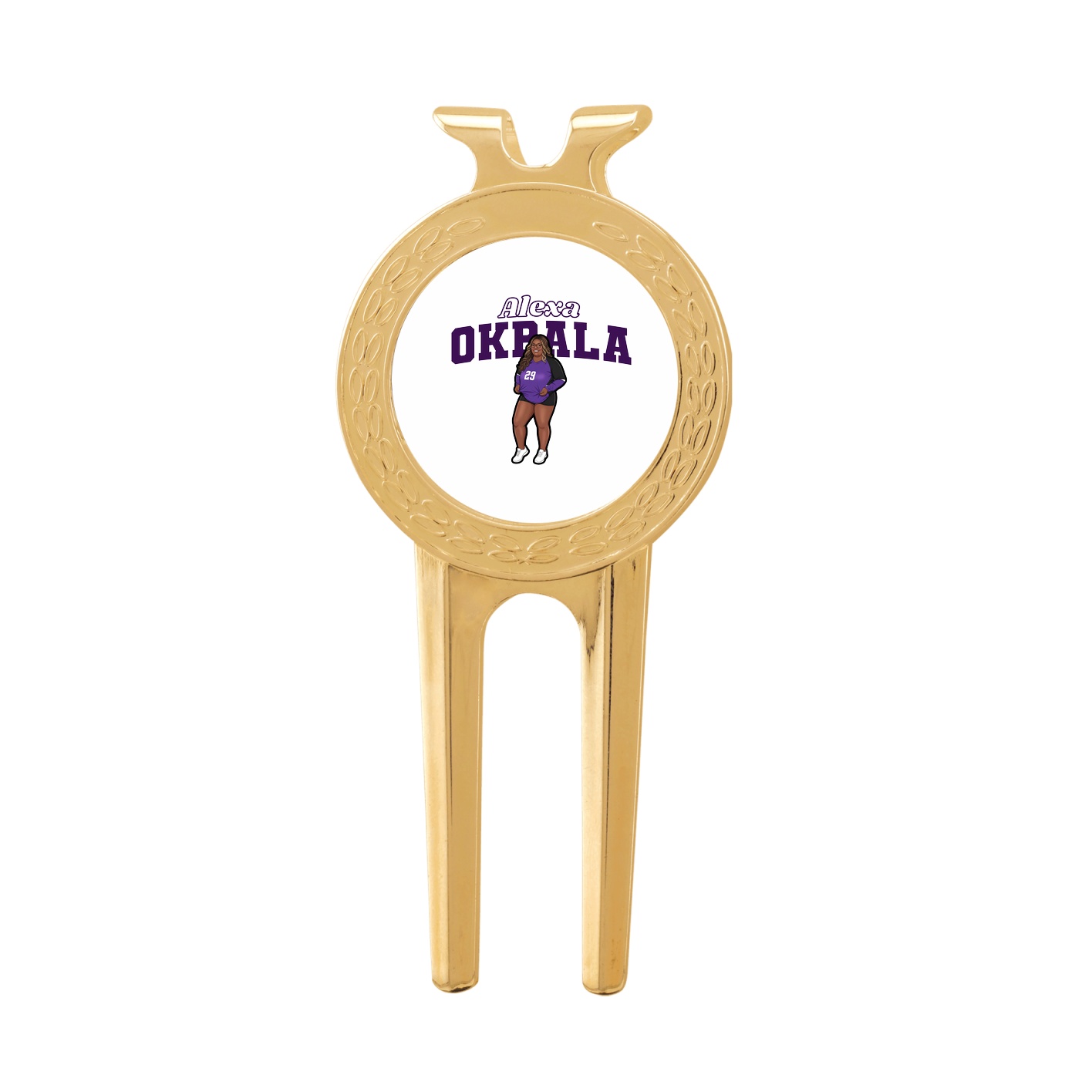 Divot Tool with Ball Marker — Name Arch in Classic