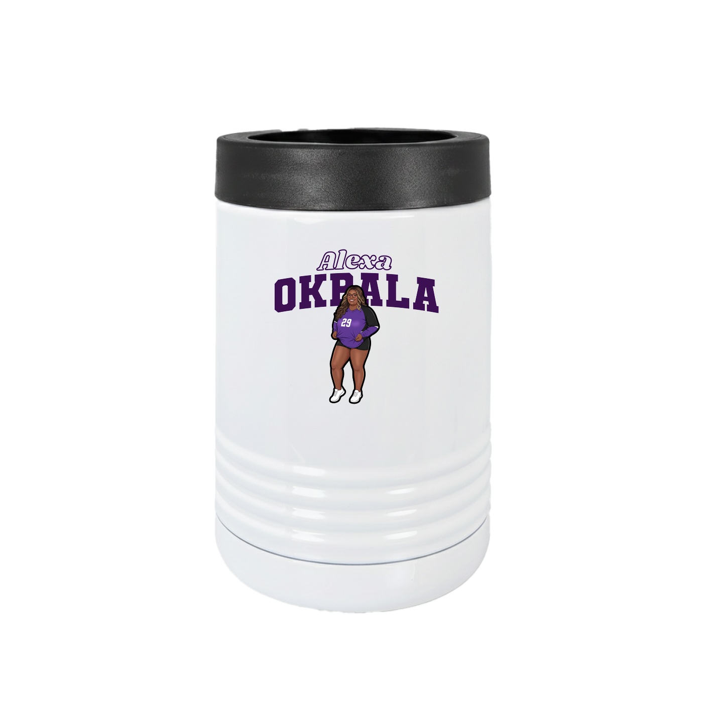 Beverage Holder — Name Arch in White