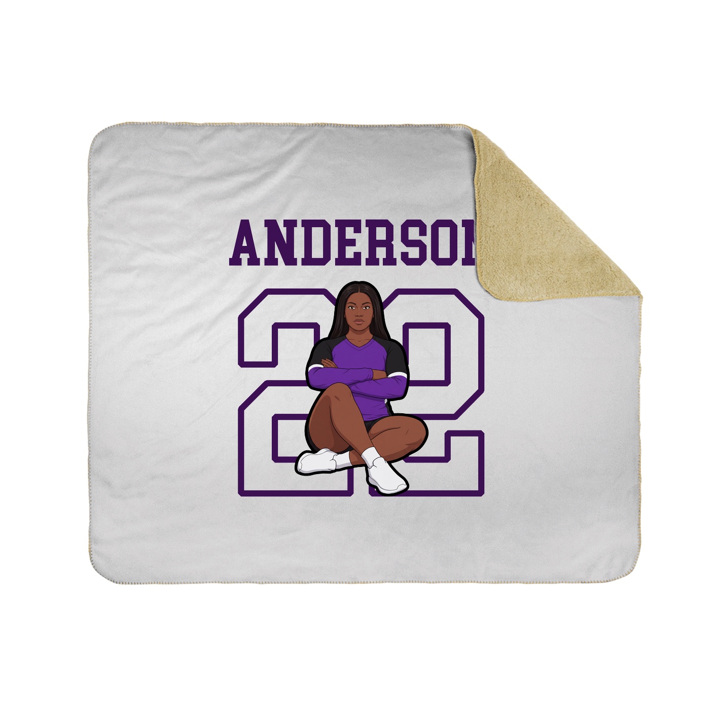 Throw Blanket — Shirsey in White