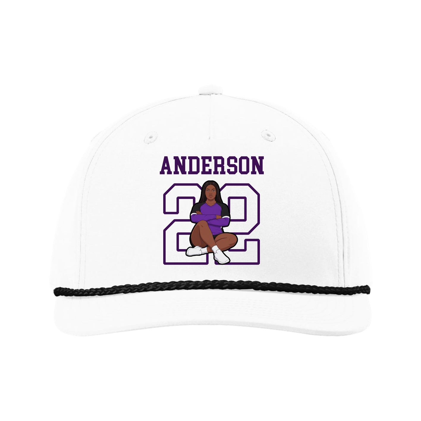 Five-Panel Classic Rope Cap — Shirsey in White