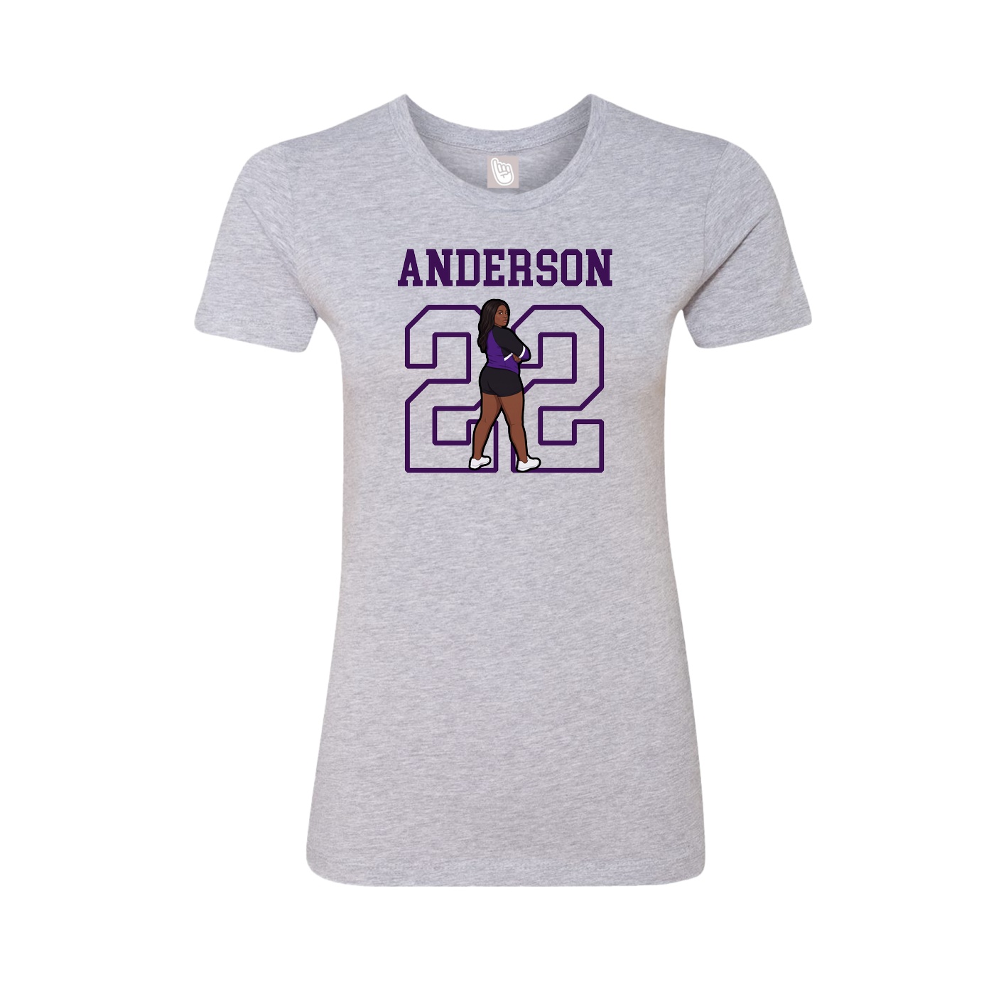Fitted Women's Tee — Shirsey in Grey