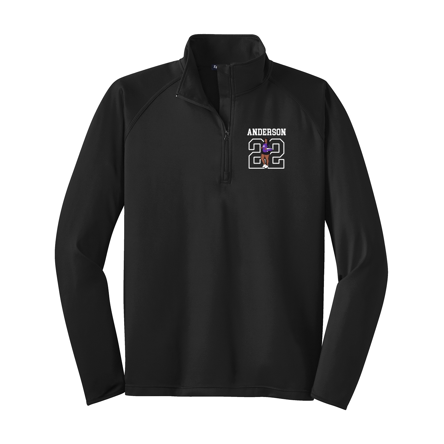 Q-Zip Pullover — Shirsey in Black