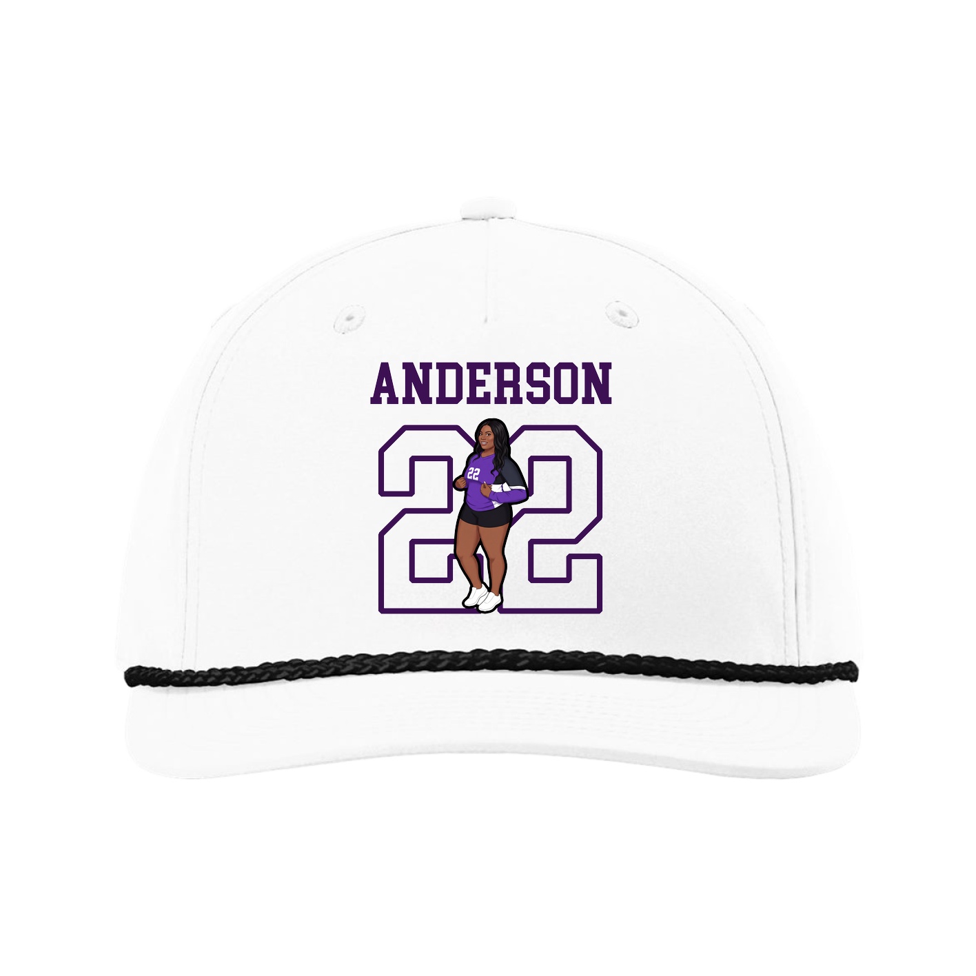Five-Panel Classic Rope Cap — Shirsey in White