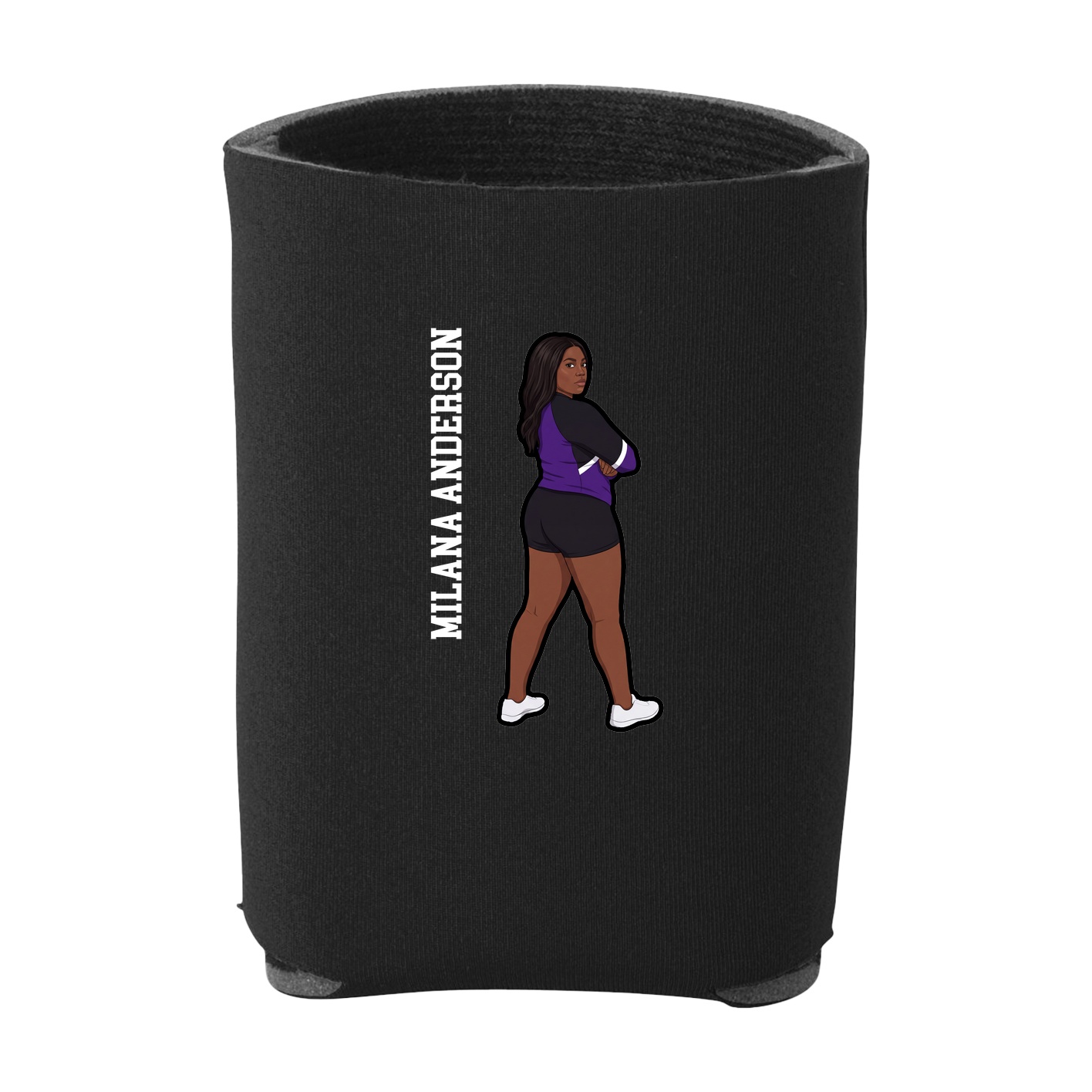 Can Holder — Name Vertical in Black