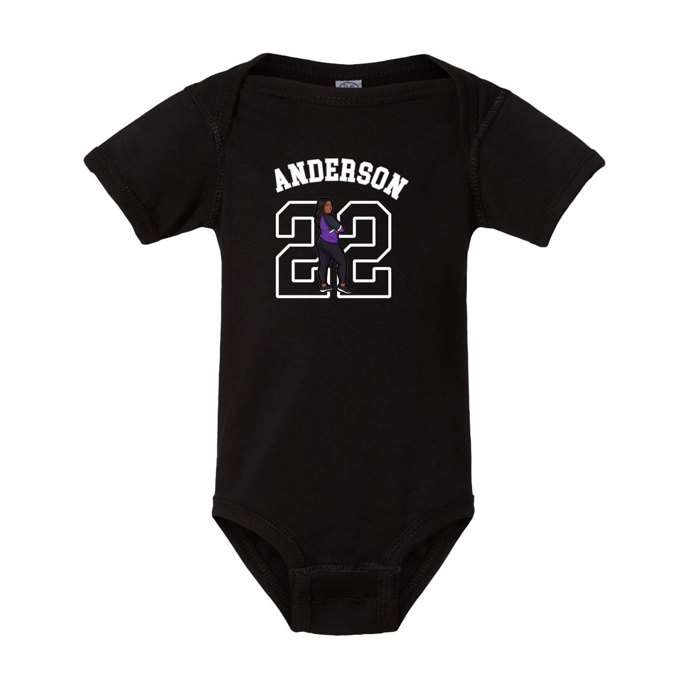 Baby Onesie — Shirsey Arch in Black