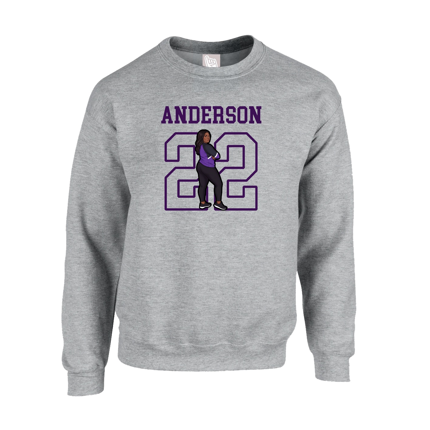 Fleece Crew — Shirsey in Grey