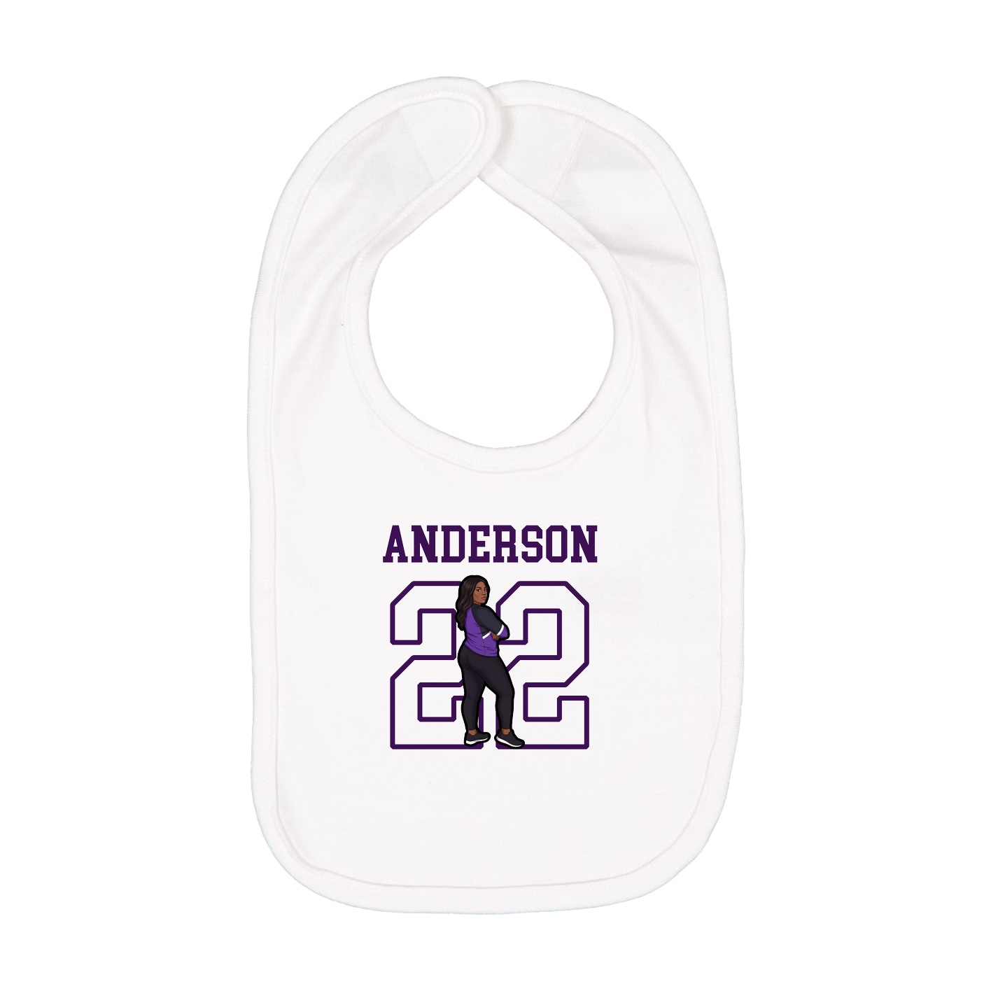 Infant Bib — Shirsey in White