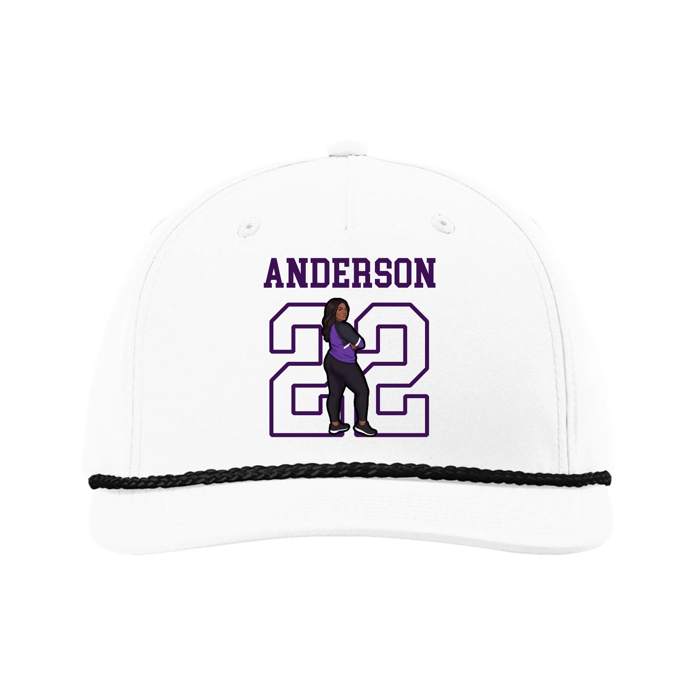 Five-Panel Classic Rope Cap — Shirsey in White