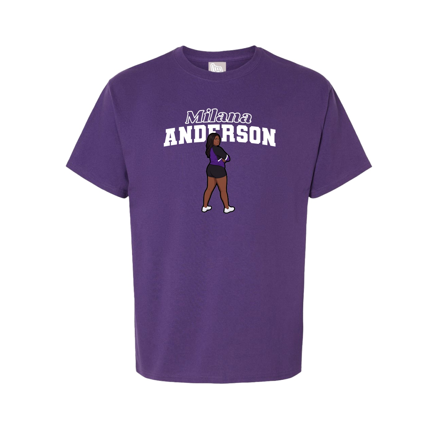 Tee — Name Arch in Purple