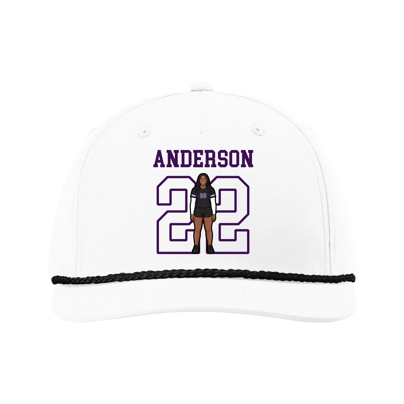 Five-Panel Classic Rope Cap — Shirsey in White