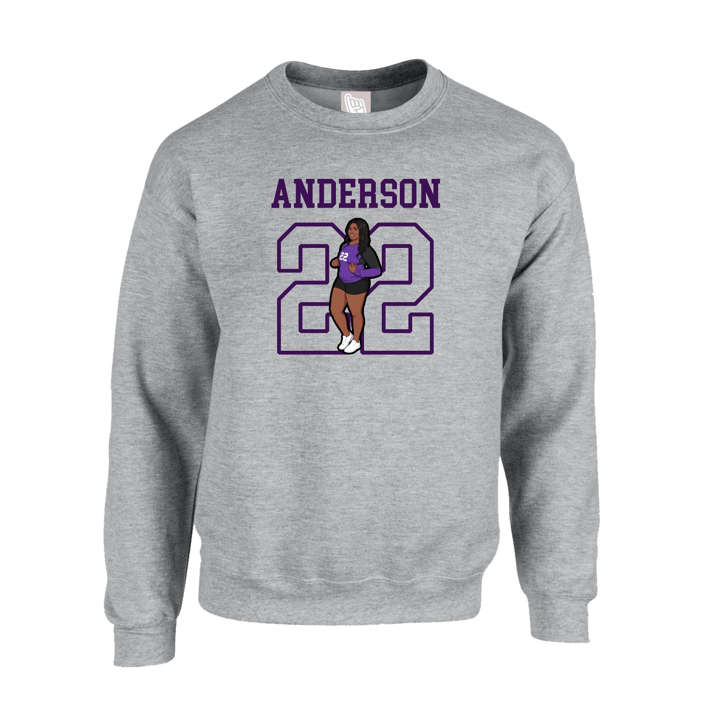 Fleece Crew — Shirsey in Grey