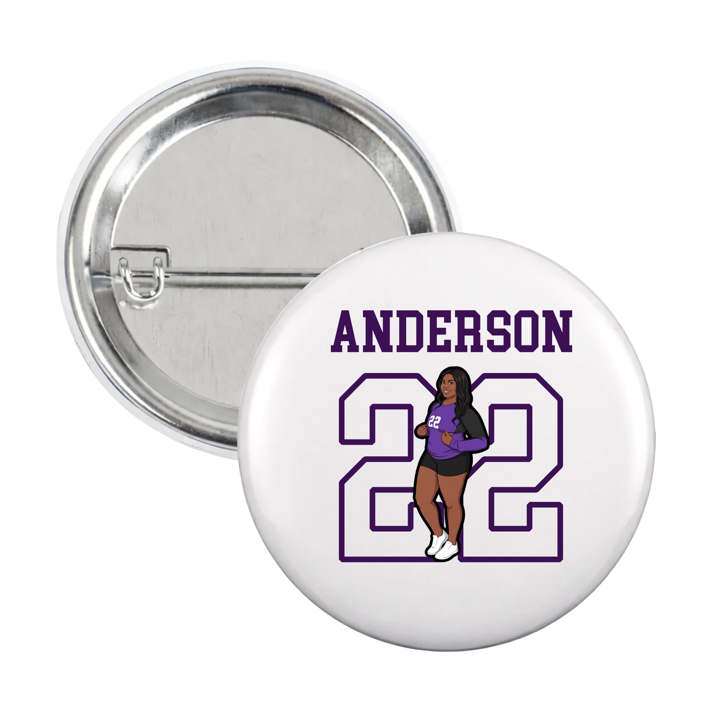 Game Day Button — Shirsey in White