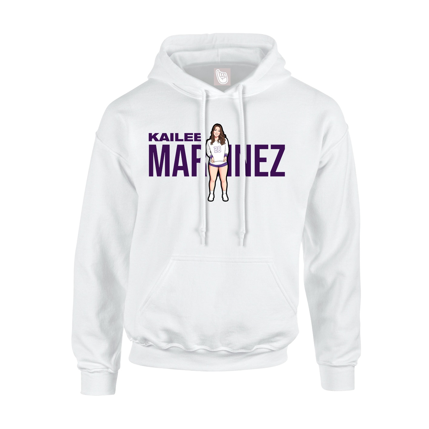 Hoodie — Player Name in White